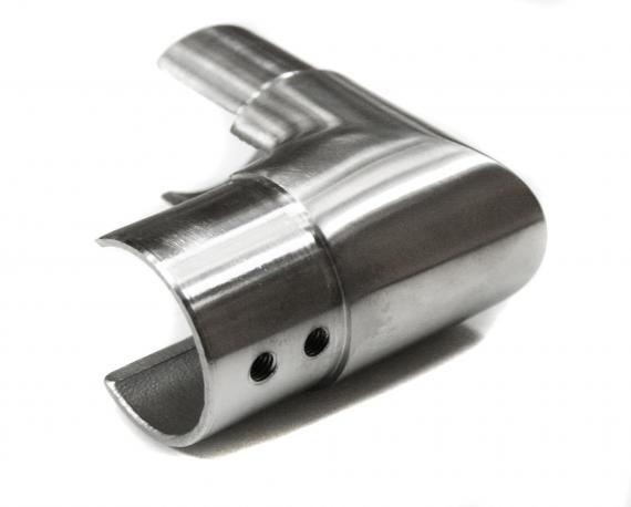 Foto Codo vertical 90° para perfil 42,4 mm, AISI 304, SATINADO