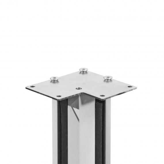 Foto Conector de pasamanos para ranura DE ESQUINA, AISI 304, EN BRUTO