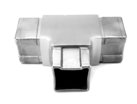 Foto Conector en T 40x40x2 mm, AISI 304, SATINADO
