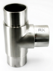 Foto Conector en T para 42,4 x 2 mm, AISI 304, SATINADO