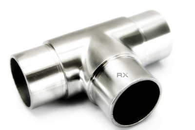 Foto Conector en T para 42,4 x 2 mm, AISI 304, SATINADO