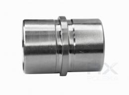 Conector para tubo 50,8 x 1,5 mm, AISI 304, SATINADO