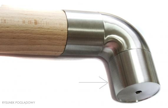 Foto Conectores para pasamanos de madera 42,4 mm, AISI 304, SATINADO
