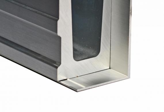 Foto Cubierta para perfil de aluminio ETP.002.02.AL.A - AISI 304, SATINADO
