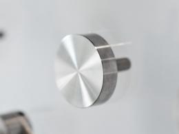 Disco adaptador para pegamento UV fi 50 mm M10, AISI 304