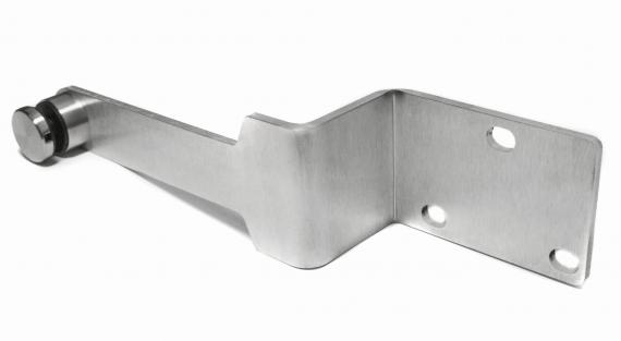 Foto Escuadra con adaptador para vidrio fi30 mm, AISI 304, SATINADO