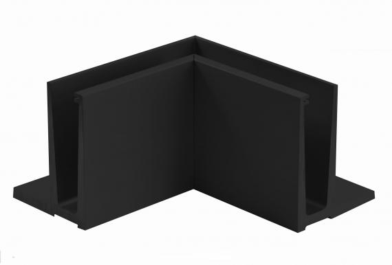 Foto Escuadra de aluminio, interior ETP.002.03.AL.A, RAL 9005 MATE