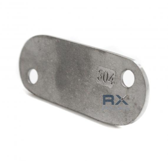 Foto Escuadra para superficie plana con ojal, AISI 304, SATINADO