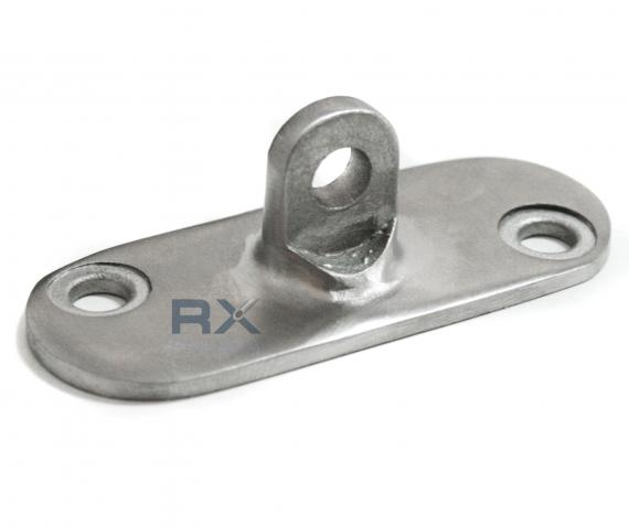 Foto Escuadra para superficie plana con ojal, AISI 304, SATINADO