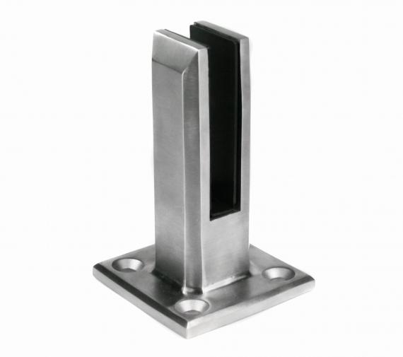 Foto Espiga 45x50 mm H=160 mm, vidrio 16-17,52 mm, AISI 316, SATINADO