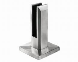 Espiga 45x50 mm H=160 mm, vidrio 16-17,52 AISI 316, SATINADO