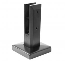 Espiga 50x50 mm H=182 mm, vidrio 12-17,52 AISI 304, RAL 7016 MATE