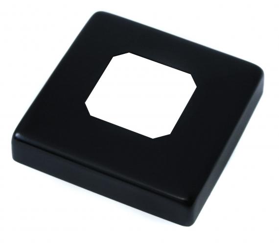 Foto Espiga 50x50 mm H=182 mm, vidrio 12-17,52 mm, AISI 304, RAL 9005