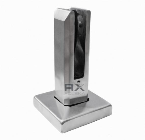 Foto Espiga 50x50 mm H=182 mm, vidrio 12-17,52 mm, AISI 304, SATINADO