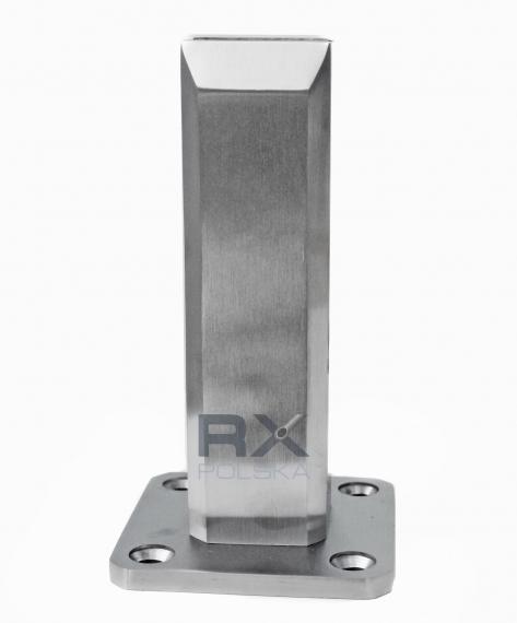 Foto Espiga 50x50 mm H=182 mm, vidrio 12-17,52 mm, AISI 304, SATINADO