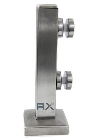 Foto Poste con adaptadores Fi 40 H=255 mm, vidrio 8-17,52 mm, AISI 304, SATINADO