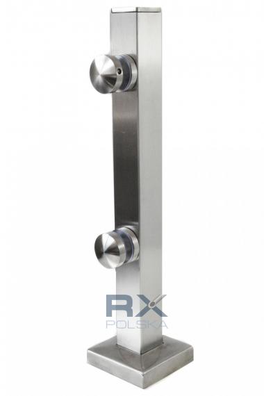 Foto Poste con adaptadores 40 H=405 mm, vidrio 8-17,52 mm, AISI 304, SATINADO