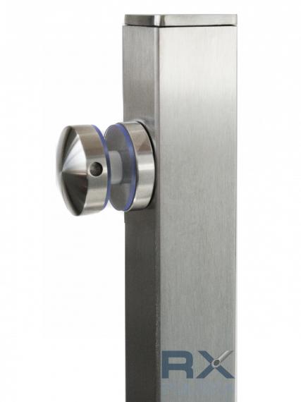 Foto Poste con adaptadores 40 H=405 mm, vidrio 8-17,52 mm, AISI 304, SATINADO