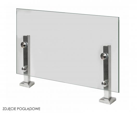 Foto Poste con adaptadores 40 H=405 mm, vidrio 8-17,52 mm, AISI 304, SATINADO