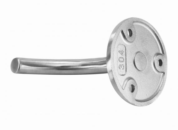 Foto Fijación a pared - pasamanos (para soldar), AISI 304, SATINADO