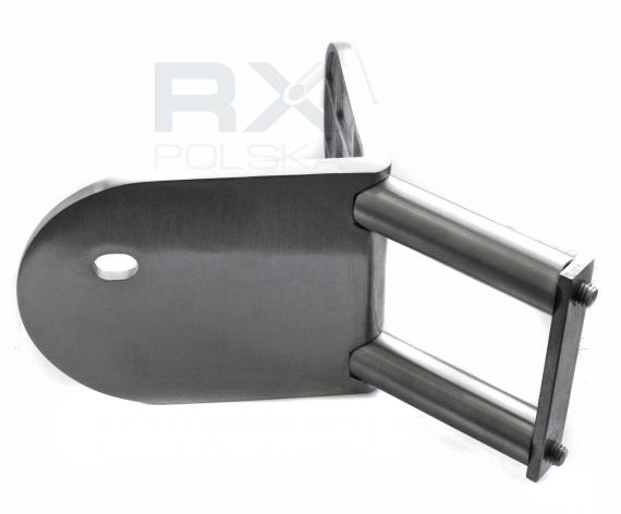 Foto Fijación de esquina EXTERIOR al poste, diámetro 42,4 mm, AISI 304, SATINADO