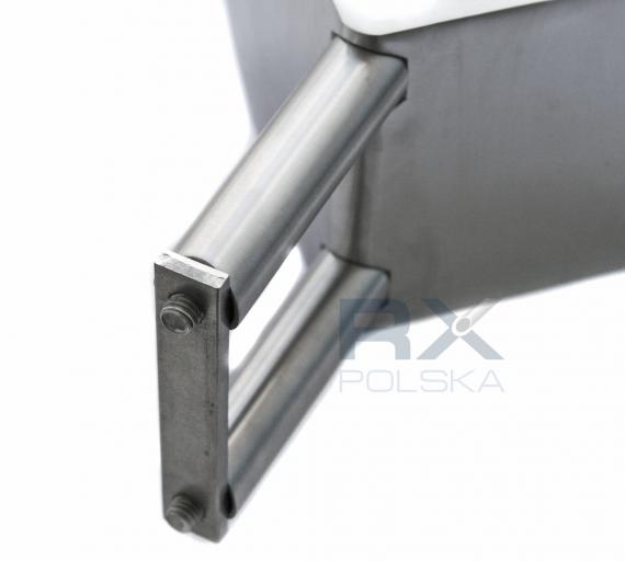 Foto Fijación de esquina EXTERIOR al poste, diámetro 42,4 mm, AISI 304, SATINADO