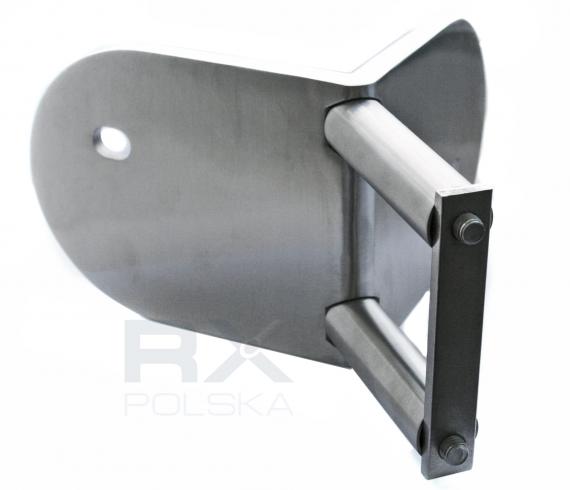 Foto Fijación de esquina EXTERIOR al poste, diámetro 42,4 mm, AISI 304, SATINADO