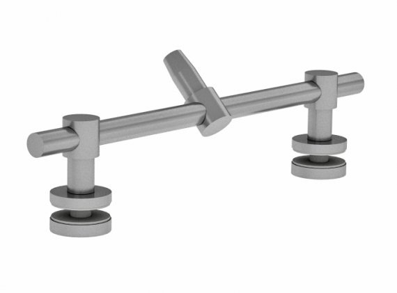 Foto Fijación de marquesina CN DOBLE Ø 50 mm, AISI 304, SATINADO