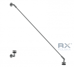 Fijación de marquesina CN SIMPLE - A Ø 50 mm, AISI 316, SATINADO