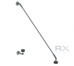 Fijación de marquesina CNAP SIMPLE Ø 60 mm, AISI 304, SATINADO