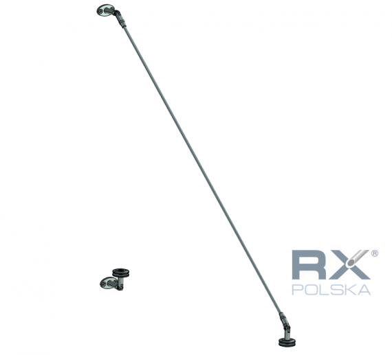 Foto Fijación de marquesina CNBP SIMPLE Ø 60 mm, AISI 316, SATINADO