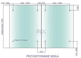 Fijación de marquesina CNP DOBLE - C Ø 60 mm, AISI 304, SATINADO