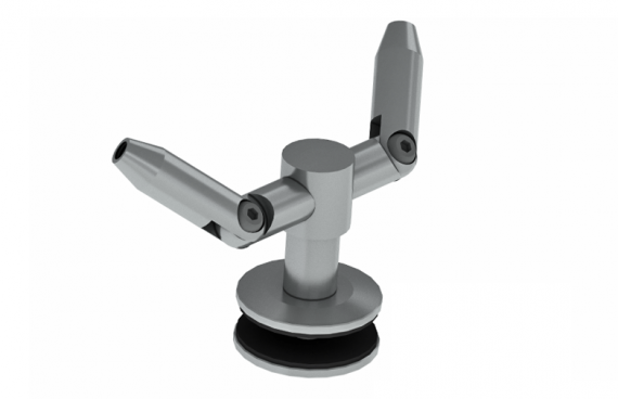 Foto Fijación de marquesina CNP SIMPLE-V Ø 60 mm, AISI 304, SATINADO