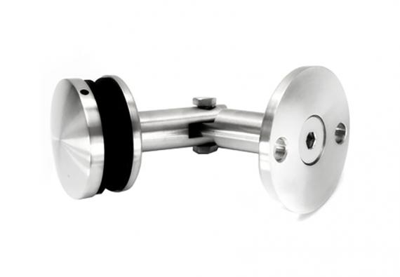 Foto Fijación de marquesina vidrio / pared, AISI 304, SATINADO