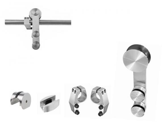 Foto Fijación para puerta corredera de vidrio - JUEGO