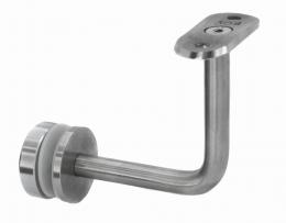 Fijación pasamanos (perfil) – vidrio (rótula Ø 30mm), AISI 304, SATINADO