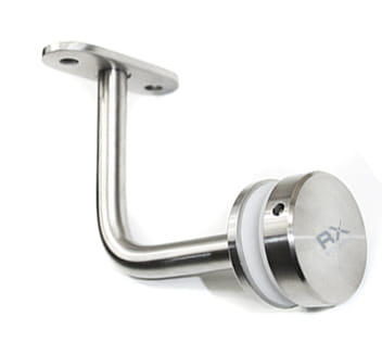 Foto Fijación pasamanos (perfil) – vidrio (rótula Ø 30mm), AISI 304, SATINADO