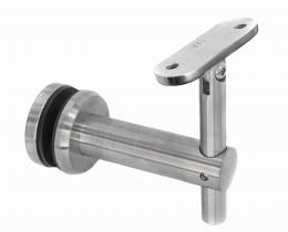 Fijación pasamanos (perfil) – vidrio (rótula Ø 50mm), AISI 304, SATINADO