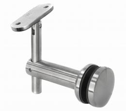 Fijación pasamanos (perfil) – vidrio (rótula Ø 50mm), AISI 304, SATINADO