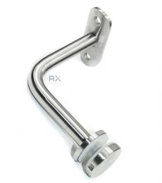 Fijación pasamanos (tubo Ø 42,4mm) – vidrio (rótula 30mm), AISI 304, SATINADO