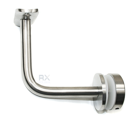 Foto Fijación pasamanos (tubo Ø 42,4mm) – vidrio (rótula Ø 40mm), AISI 304, SATINADO