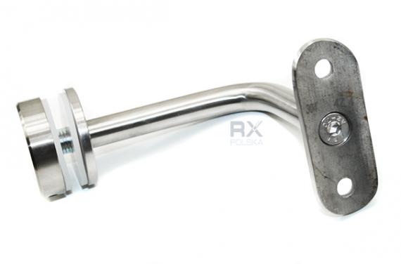 Foto Fijación pasamanos (tubo Ø 48,3mm) – vidrio (rótula Ø 40mm), AISI 304, SATINADO