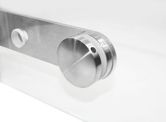 Foto Fijación puntual de vidrio 50 mm, AISI 304, SATINADO.