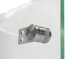 Fijación puntual de vidrio sobre plana 60x30 mm, AISI 304, SATINADO