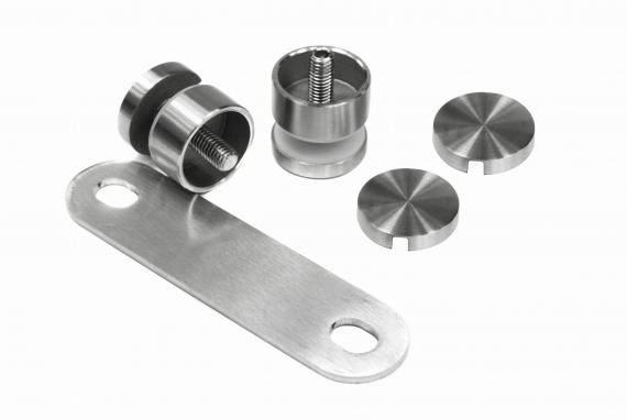 Foto Fijación puntual para vidrio - Ø30 mm, AISI 304, SATINADO