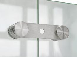 Fijación puntual para vidrio - Ø30 mm con orificio de montaje Ø10,5 mm, AISI 304, SATINADO