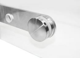 Fijación puntual para vidrio - 50 mm con tuerca cubierta, AISI 304, SATINADO