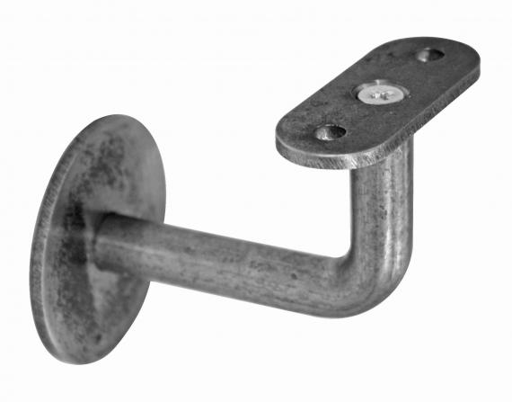 Foto Fijaciones pared–barandilla (perfil), ACERO NEGRO, EN BRUTO