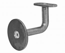 Fijaciones pared–barandilla (perfil), ACERO NEGRO, EN BRUTO