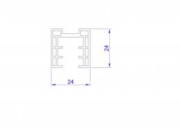 Goma para tubo ranurado vidrio de 8-11 mm